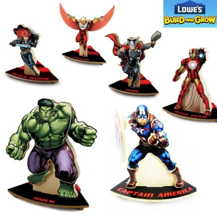 Build and Grow Marvel Avengers Set (6 PACK)