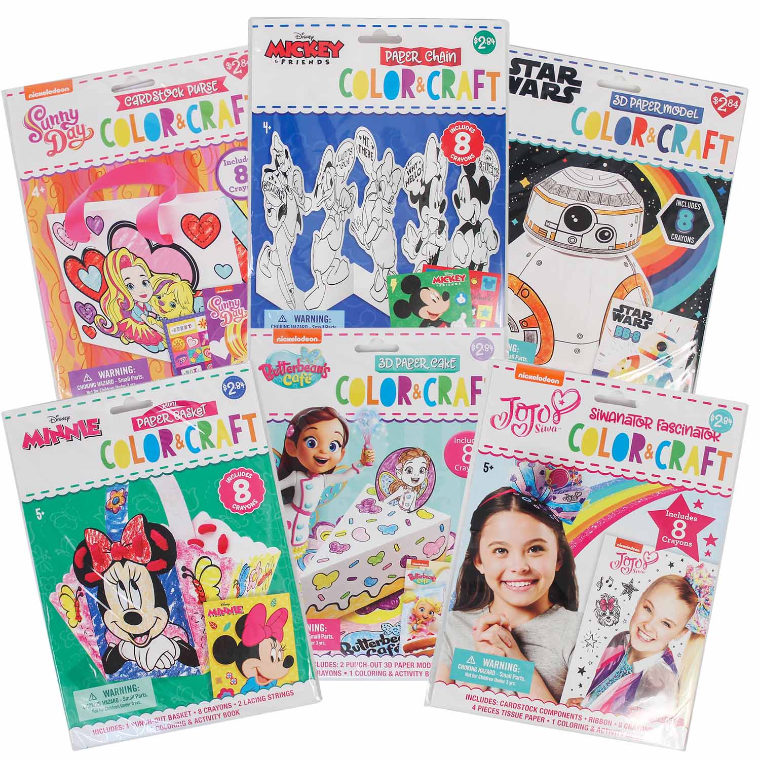 Licensed Color & Craft Kit Assorted 7