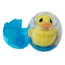 Plush Rubber Duck Filled Large Plastic Easter Egg 5" (EACH)