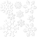 Snowflake Cutout Assortment 5" - 12" (9 PACK)