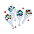 Paddle Ball - Snowmen 9.5" (DZ)