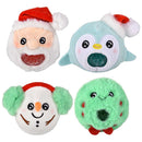 Squeezy Bead Christmas Plush Assorted 3" (EACH)