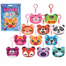 Squish Animal Backpack Clip Assortment 3" (DZ)