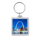 St. Louis Riverfront at Night - Acrylic Square Keychains 1.6" (DZ)