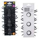 Closeout Stick On Spider Decorations 4" (3 PACK)