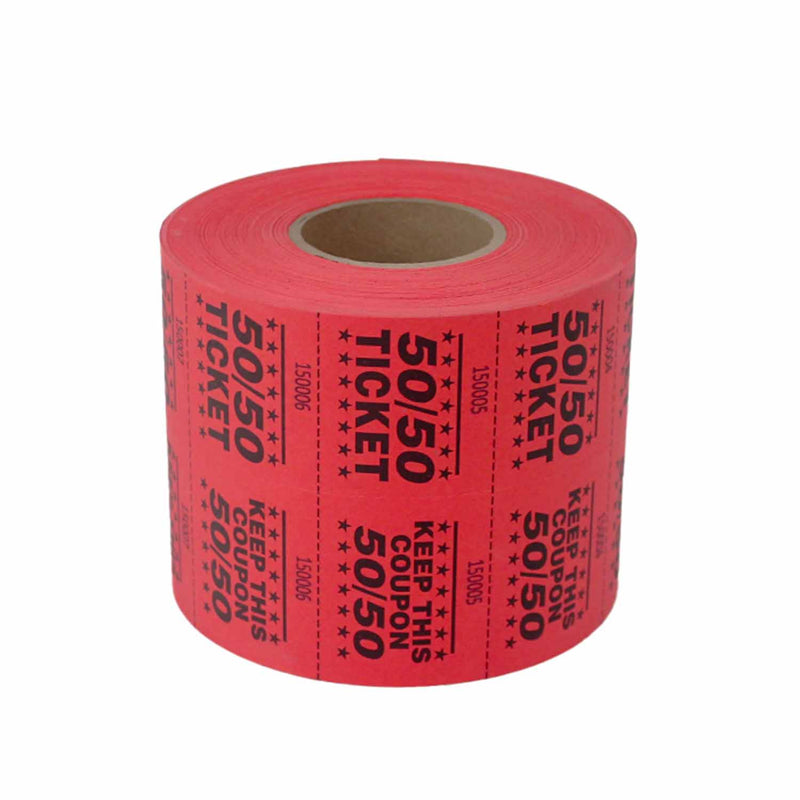 Double Roll 50/50 Tickets - Red (1000 ROLL)