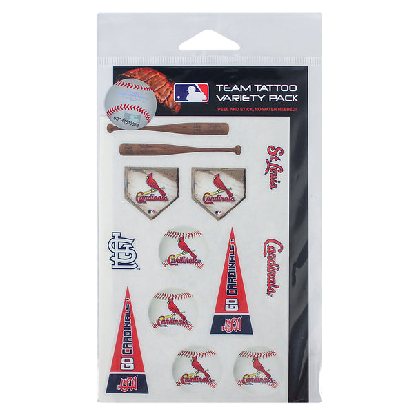 St. Louis Cardinals Team Tattoo Variety Pack