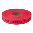 Roll Tickets - Beer - Red 2000 Roll (EACH)
