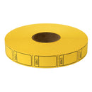 Roll Tickets - Blank - Yellow 2000 Roll (EACH)