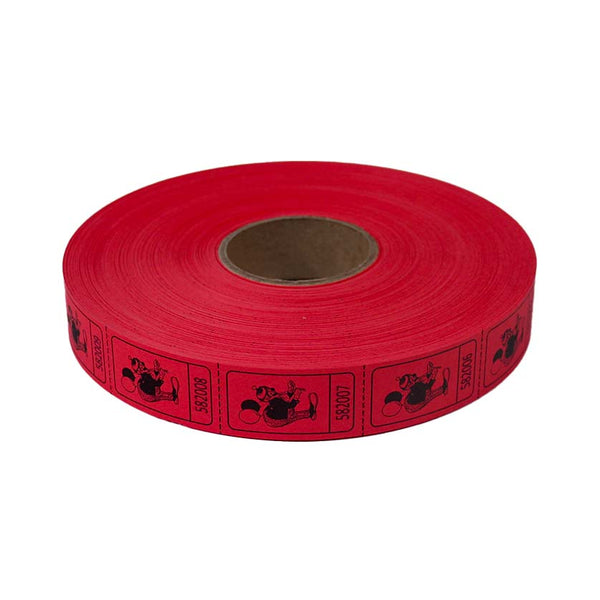 Roll Tickets - Clown - Red 2000 Roll (EACH)