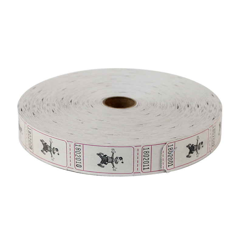Roll Tickets - Clown - White (2000 ROLL)