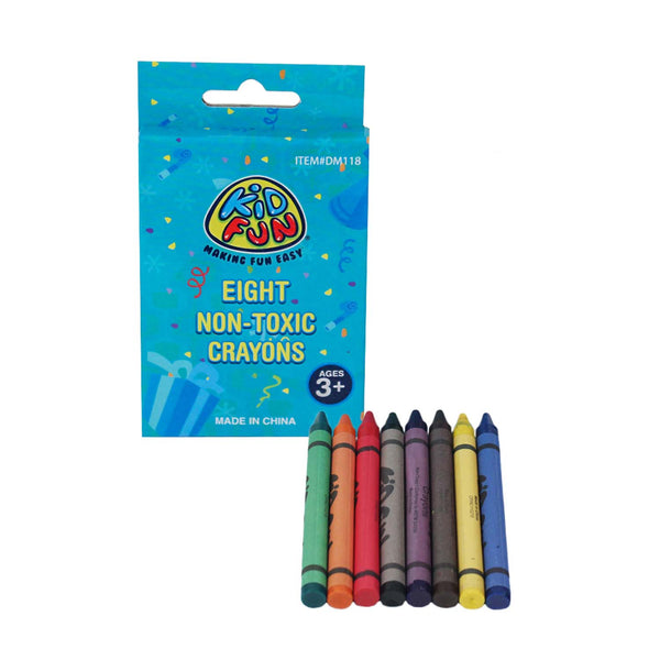 Non-Toxic Crayons 3.75" 8 Count Assorted