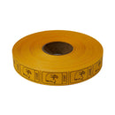 Roll Tickets - Eagle - Orange 2000 Roll (EACH)