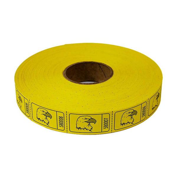 Roll Tickets - Eagle - Yellow 2000 Roll (EACH)