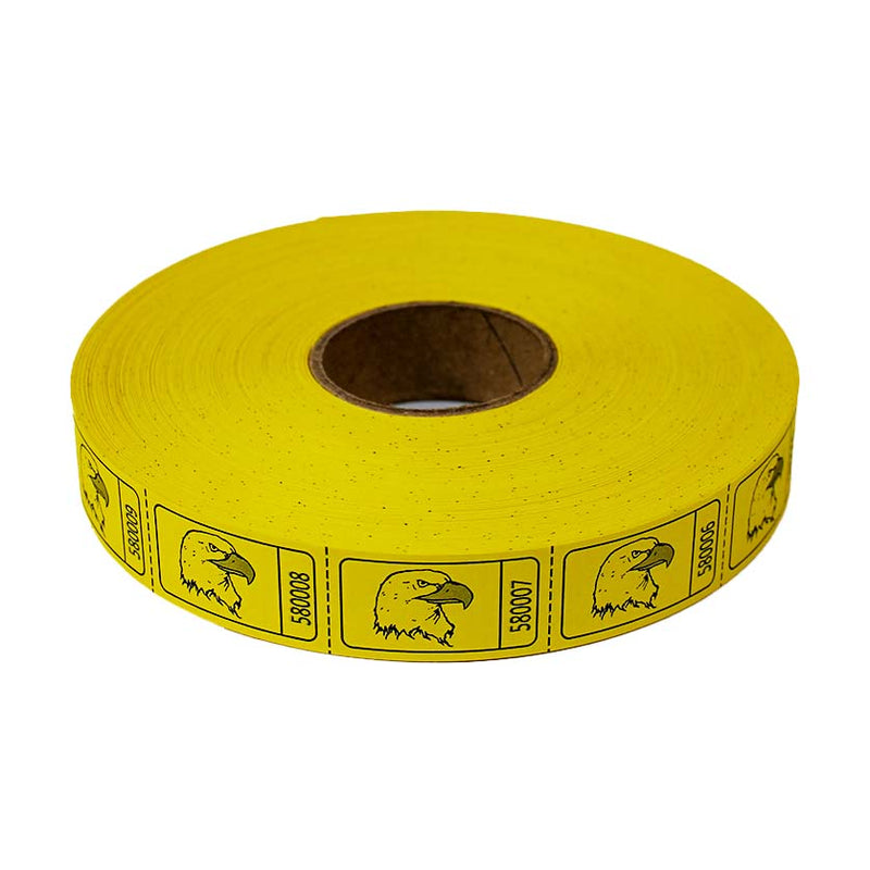 Roll Tickets - Eagle - Yellow 2000 Roll (EACH)