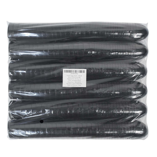 Two Piece Empty Plastic Easter Eggs 2.25" Black (100 PACK)