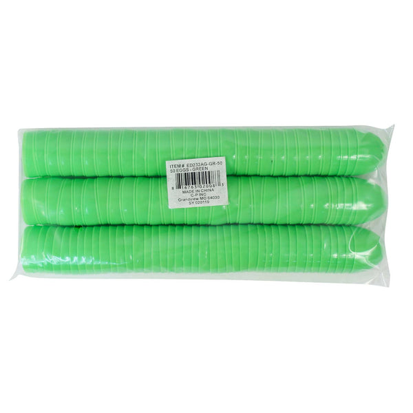 Two Piece Empty Plastic Easter Eggs 2.25" Green (50 PACK)