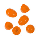 Two Piece Empty Plastic Easter Eggs - Orange 2.25" (50 PACK)