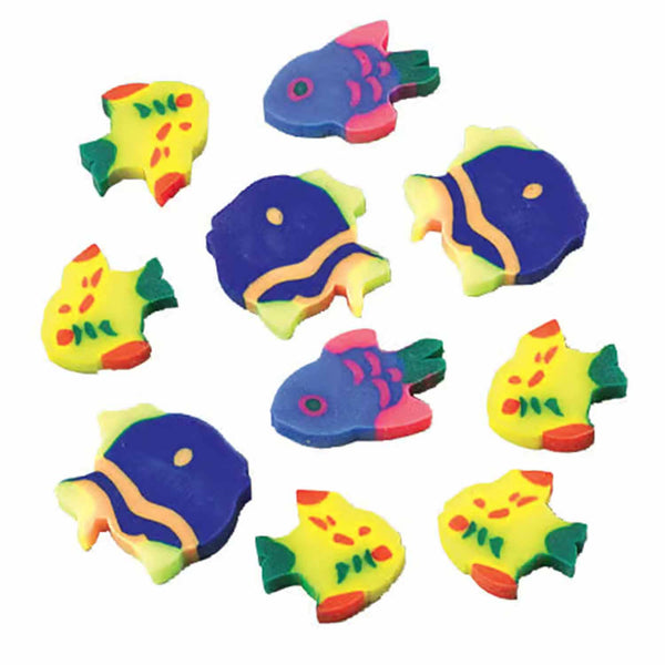 Mini Fish Erasers .75" (144 PACK)