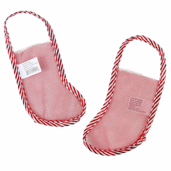 Empty Mesh Christmas Stockings
