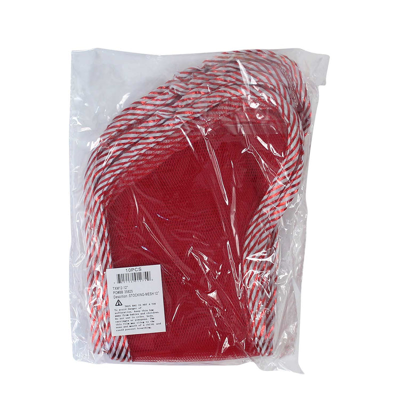 Empty Mesh Christmas Stockings package