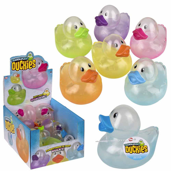 Translucent Rubber Duck Assortment 3.75