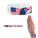 Tyvek Paper Wristbands - USA 250 3/4" (500 PACK)