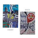 St. Louis Souvenir Magnet Metallic Foil 2-Sided 2" x 3" (EACH)