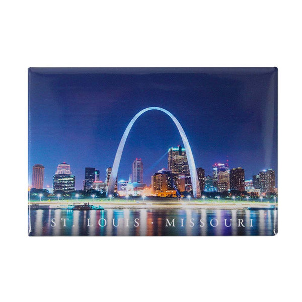 St. Louis Downtown at Night Magnet 2" x 3" (DZ)