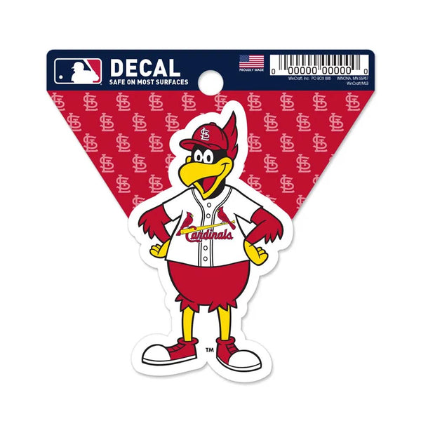 St. Louis Cardinals Mascot Clean Cut Decal 3" x 4" (EACH)