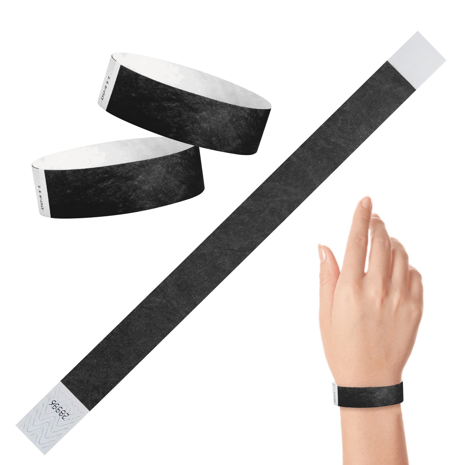 Tyvek Paper Wristbands Black 3 4 500 PACK tyvek-paper-wristbands-black-3-4-500-pack