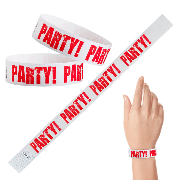 Tyvek Paper Wristbands 3/4" Party (500 PACK)
