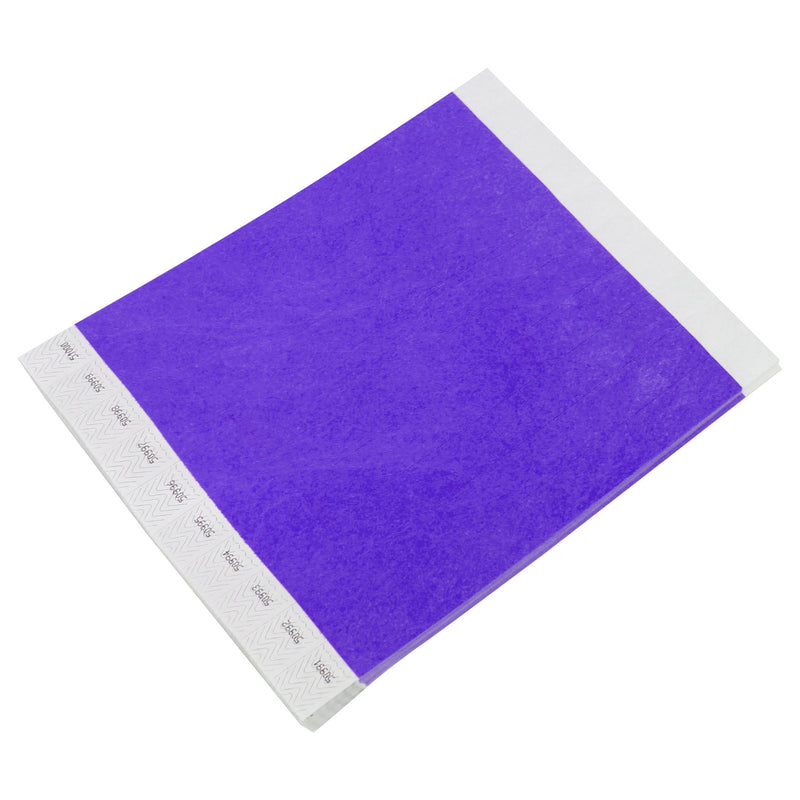 Tyvek Paper Wristbands 3/4" Purple (500 PACK)