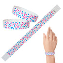Tyvek Paper Wristbands 3/4" Sprinkles (500 PACK)
