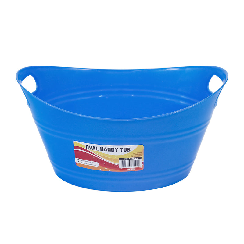 blue Oval Plastic Basket