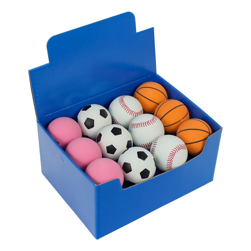 Mini Rubber Sports Balls display box