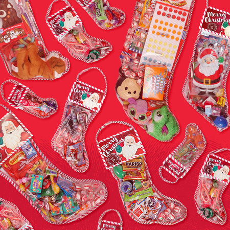 filled Christmas stockings