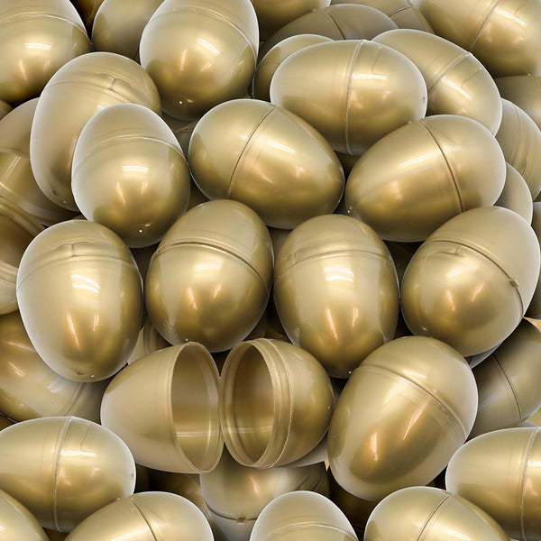 Empty Plastic Easter Eggs 2-1/3" Gold (1000 PACK)