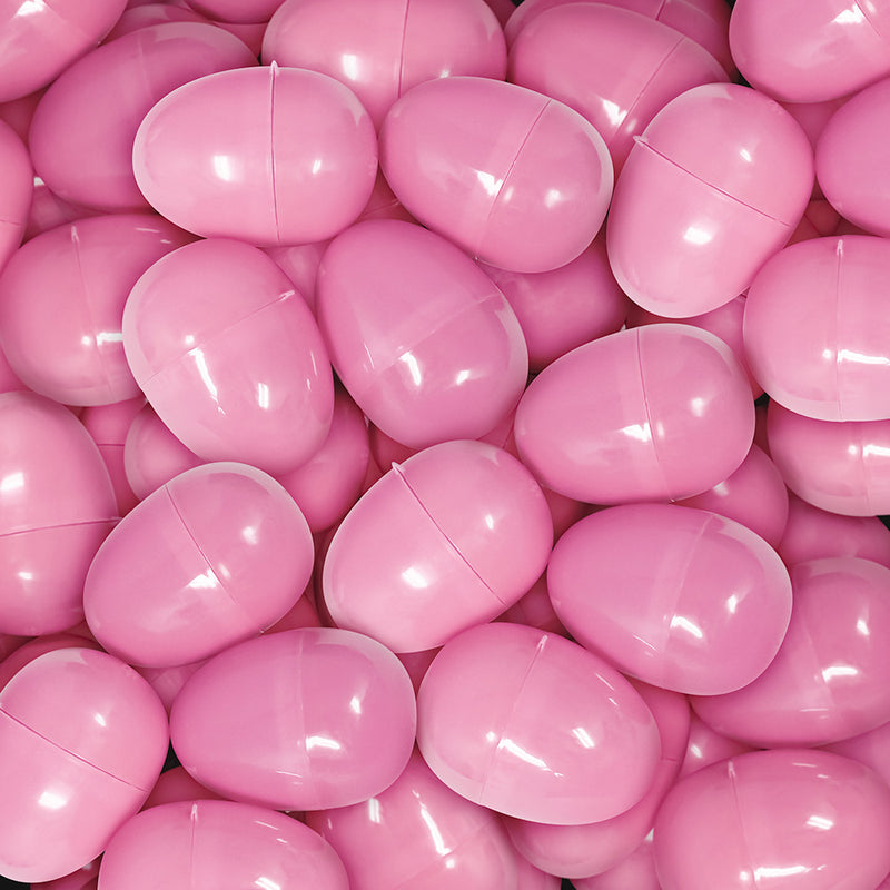 Empty Plastic Easter Eggs 2-1/3" Pink (1000 PACK)