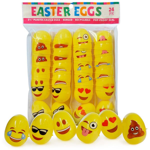 Emoji Eggs 2-1/3" (24 PACK)