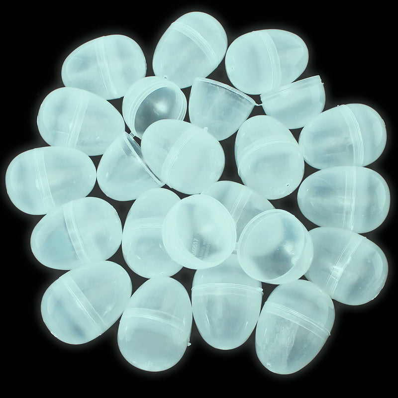 Empty Plastic Easter Eggs 2-1/3" Glow (100 PACK)
