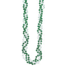 Bead Braided Green & White 42" (DZ)