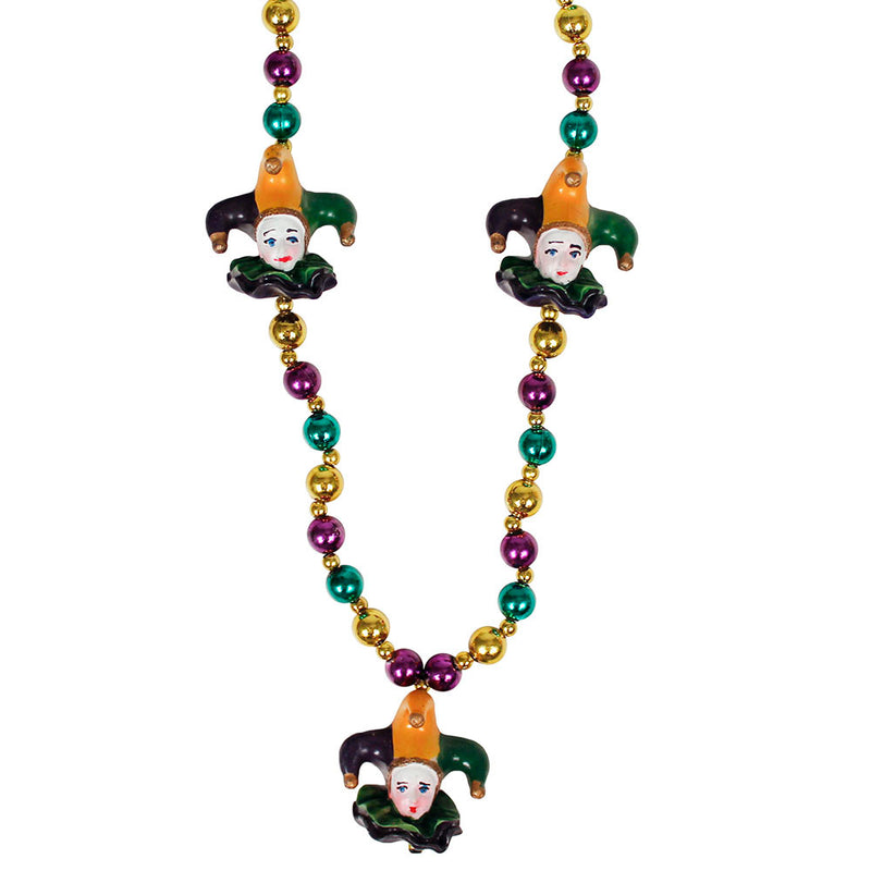 Bead 3 Jester Faces 36" (6 PACK)