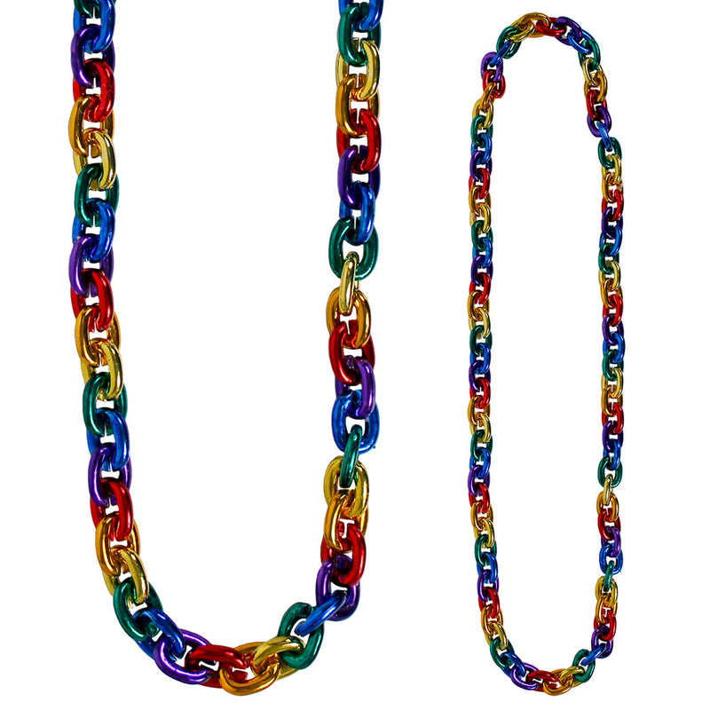 Bead Rainbow Chain 40"