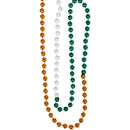 Bead Green/White/Orange Segmented 48" (DZ)