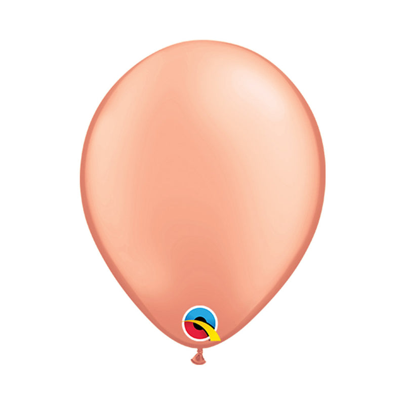 Rose Gold Pearlized Latex Balloons 5" (100 PACK)