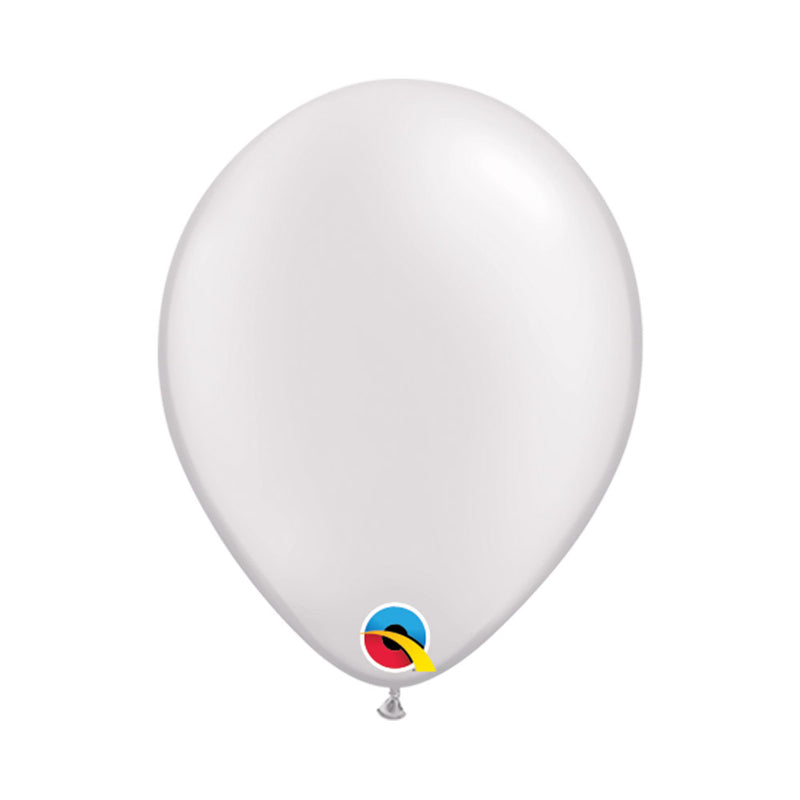 White Pearlized Latex Balloons 5" (100 PACK)
