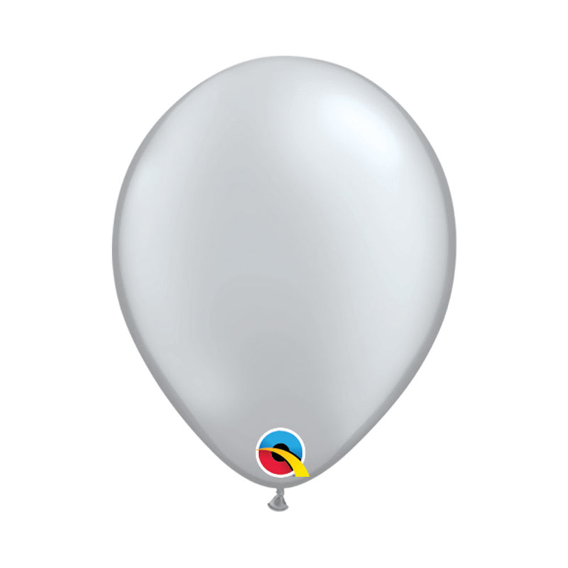 Silver Latex Balloons 5" (100 PACK)