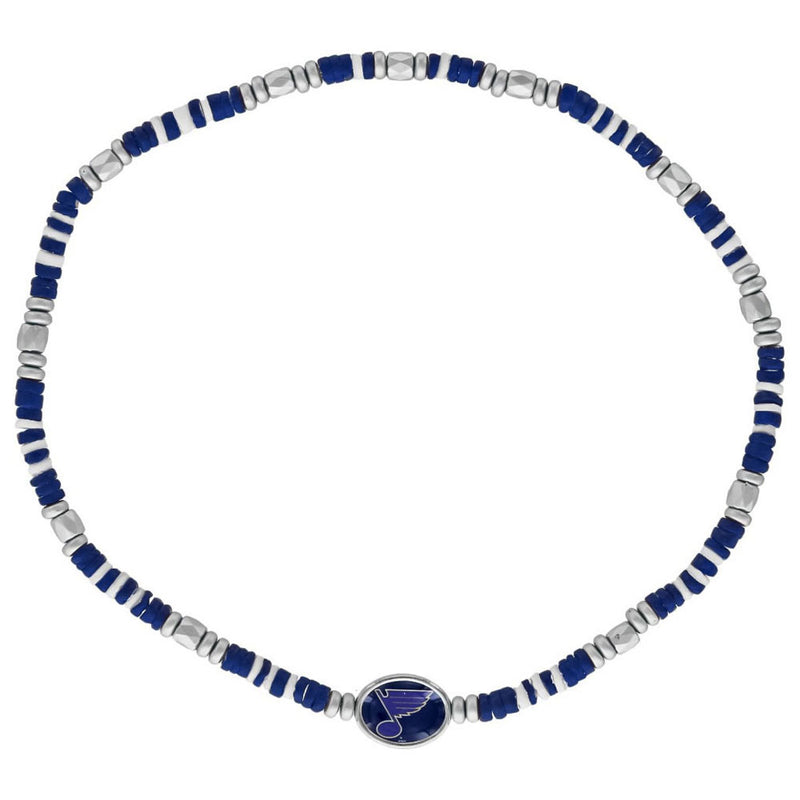 St. Louis Blues Shell Bead Necklace