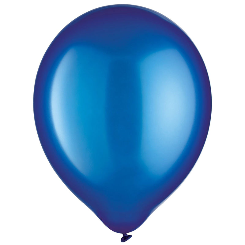 Blue Pearlized Latex Balloons 12" (72 PACK)